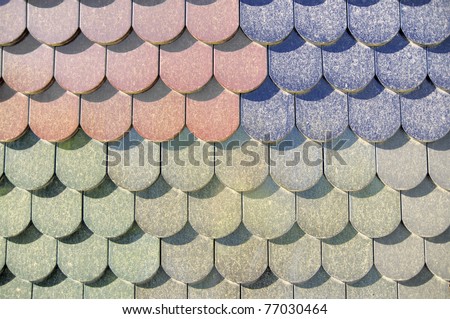texture background: dirty roof tiles