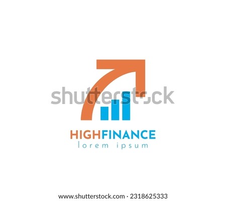 Business Finance Bar Profit Vector logo illustration stock illustration