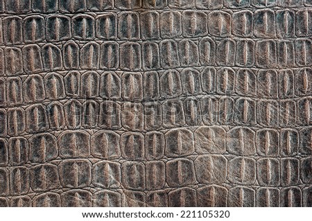 Turtle carapace pattern copy on the cow leather