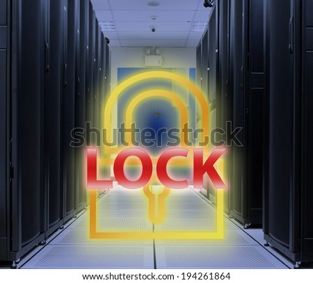 Server room Lock Key : Security concept