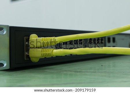 Lan cable connected to L2 switch