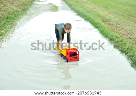 Similar – Image, Stock Photo a big puddle in Mauerpark Berlin