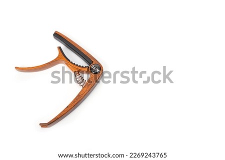 Similar – Image, Stock Photo Man clamping strings on guitar neck