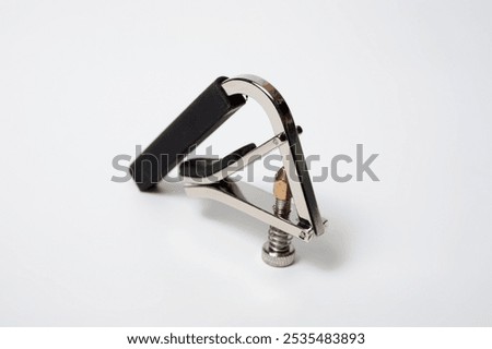 Similar – Image, Stock Photo Man clamping strings on guitar neck