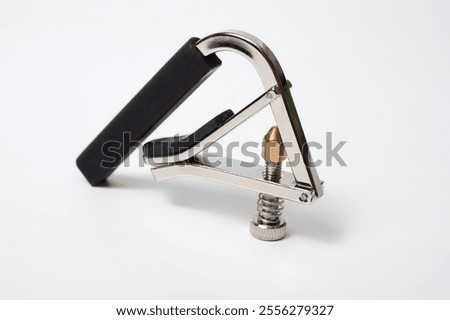 Similar – Image, Stock Photo Man clamping strings on guitar neck