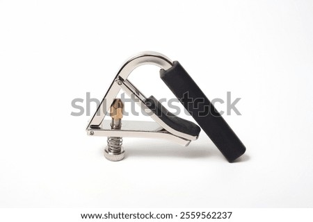 Similar – Image, Stock Photo Man clamping strings on guitar neck