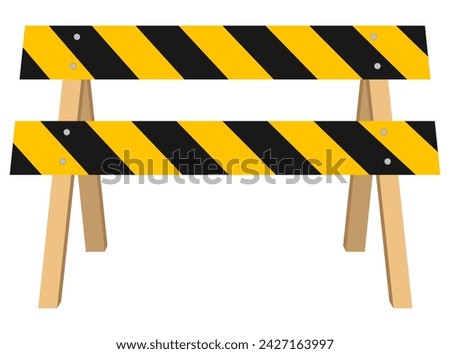 road barriers to restrict traffic transport stock vector illustration isolated on white background