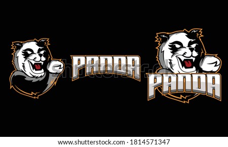 Panda logo for esport team logo