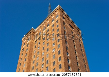 Similar – Image, Stock Photo Old skyscraper from a new perspective