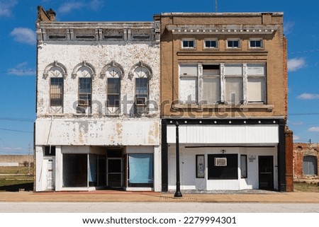 Similar – Image, Stock Photo Facade old building house with shutters with shadow in evening light