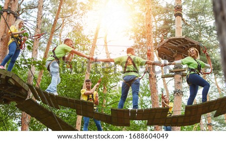 Similar – Image, Stock Photo rope team | secure something somehow