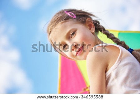 Similar – Image, Stock Photo girl with braids playing in havana