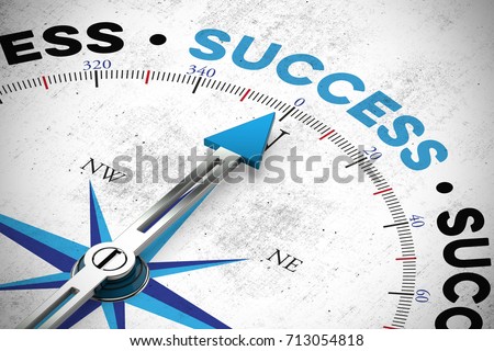 Business success concept with target as motivation (3D Rendering) Foto d'archivio © 