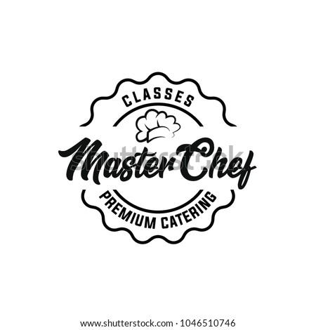 Chef logo template. Restaurant, Bakery Logo, logo template white background