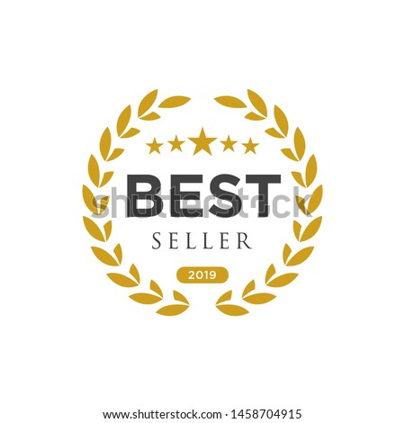 Best seller badge logo design. Best seller vector isolated