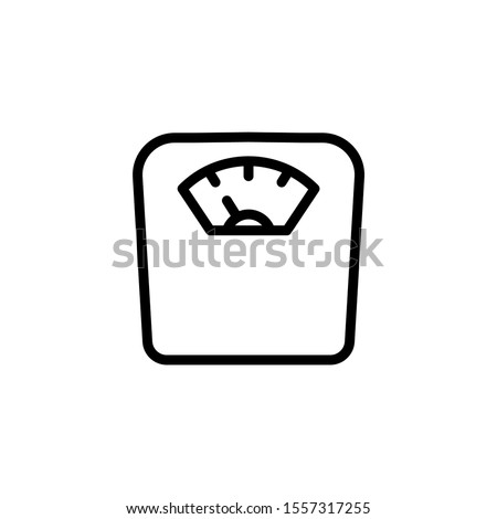 diet scale icon in line art style, From Fitness, Health and activity icons, sports icons Foto stock © 