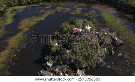 Similar – Image, Stock Photo Small village located in mountainous terrain
