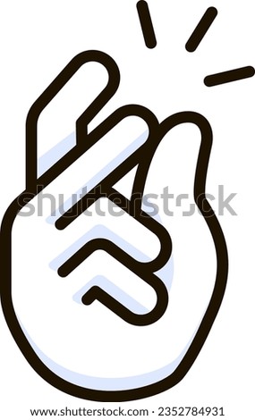 easy finger icon emoji sticker illustration