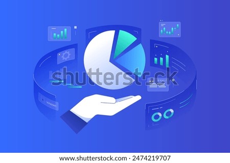 Data Driven Marketing business illustration