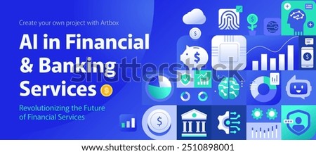 Ai in Financial and Banking Services Banner Background