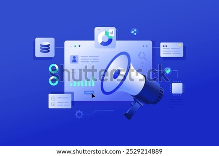 Digital Marketing Data Analytics illustration