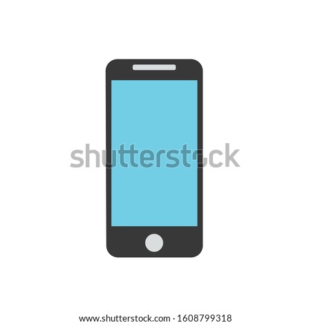 phone simple clip art vector illustration