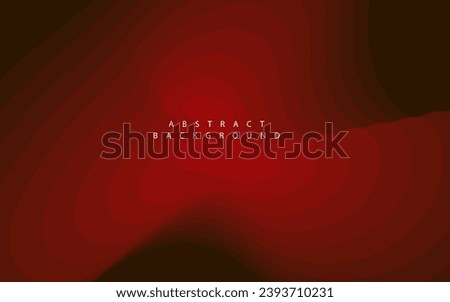 Red abstract transparent layers. Clean bottom area. Free white underside, under space. Gradual transition, light to dark. Hills, sea, wavy, curtain. Blank bottom side. Illustration template Vector