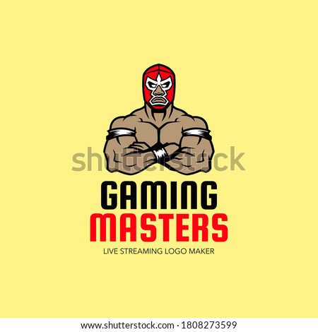 a Wrestler Master Gaming Logo Esport Illustration Graphics