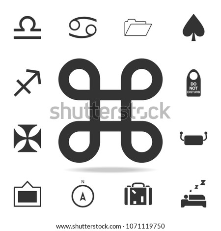 Looped square icon. Detailed set of web icons. Premium quality graphic design. One of the collection icons for websites, web design, mobile app on white background