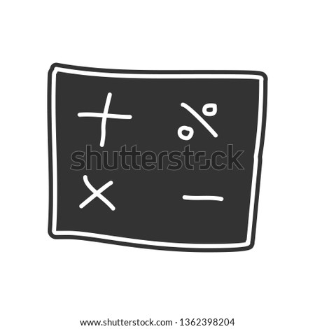 mathematical signs sketch icon. Element of Education for mobile concept and web apps icon. Glyph, flat icon for website design and development, app development