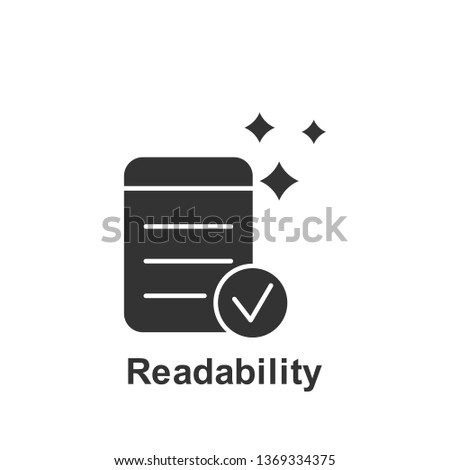 Online marketing, readability icon. Element of online marketing icon. Premium quality graphic design icon. Signs and symbols collection icon for websites, web design