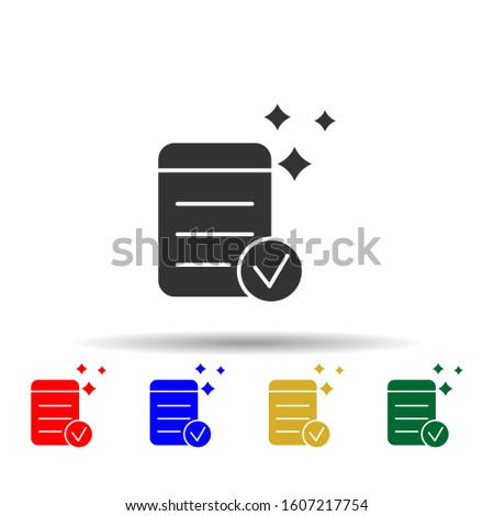 Online marketing, readability multi color style icon. Simple glyph, flat vector of online marketing icons for ui and ux, website or mobile application