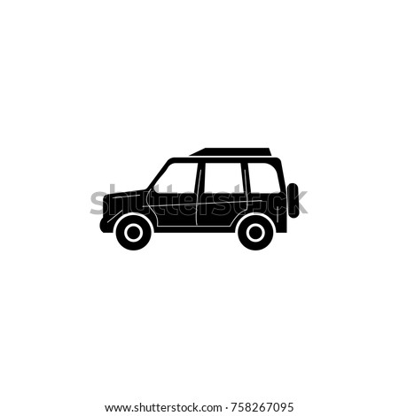 Four wheel drive car. Car type simple icon. Transport element icon. Premium quality graphic design. Signs, outline symbols collection icon for websites, web design on white background
