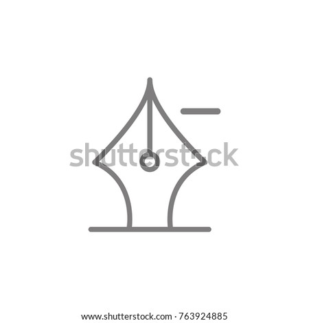 Pen with minus sign icon. Web element. Premium quality graphic design. Signs symbols collection, simple icon for websites, web design, mobile app, info graphics on white background