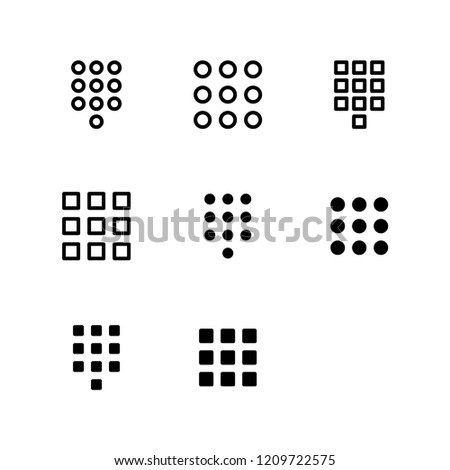 Keypad Icon Logo Vector Symbol