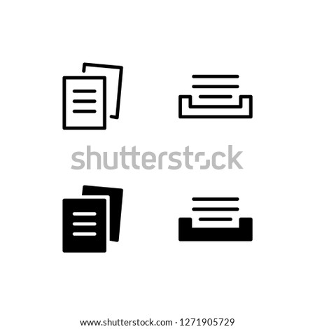 Paperwork Icon Logo Vector Symbol. Task Icon