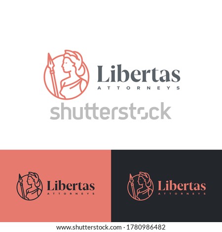 LIBERTAS ATTORNEYS logo can be used for creating businesses for Attorney Offices, Law Consultants, Courts, Institutions, Finance, and Brokerage Firms.