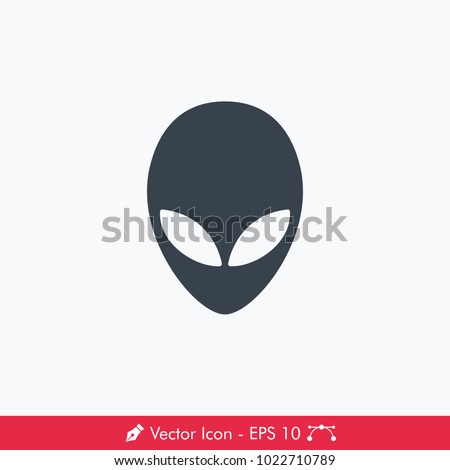 Alien (Science Fiction Genre) Icon / Vector