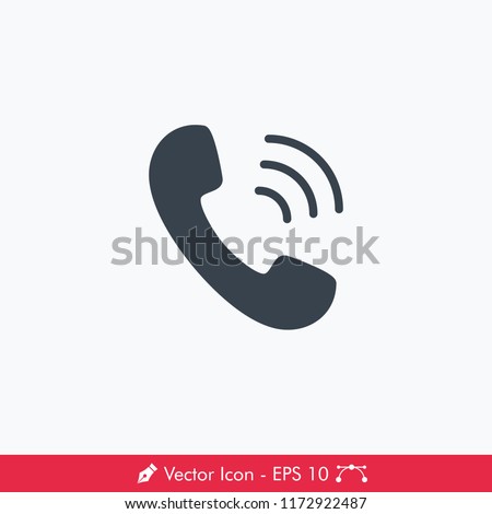 Ringing Phone Icon / Vector