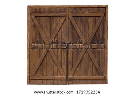 Similar – Image, Stock Photo Entrance to an old building, lost place architecture with sunlight, unfinished and authentic made of quarry stone, wood, brass and glass