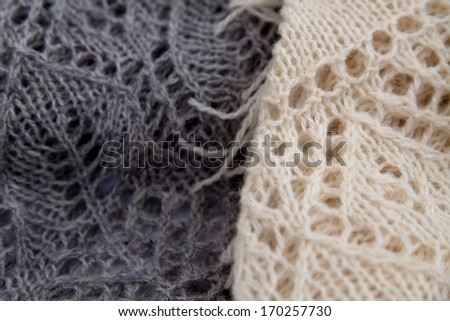 handycraft knitting scarf