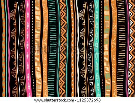 African background, flyer with tribal traditional grunge pattern. Concept design