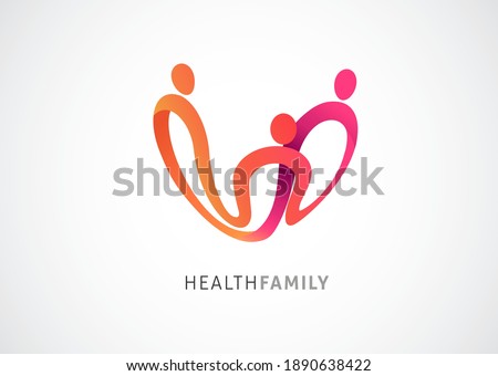 Abstract People symbol, togetherness and community concept design, creative hub, social connection icon, template and logo set