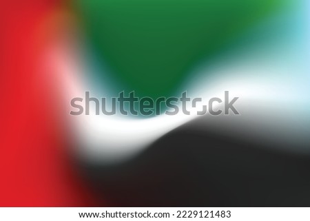 United Arab Emirates Flag Background Vector 