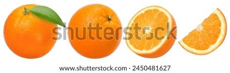 Similar – Image, Stock Photo Orange slices in a glass of water