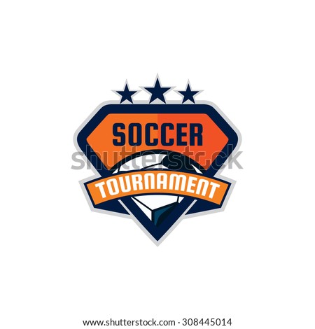 Football Logo Design , Soccer Shield , Vector Illustration - 308445014