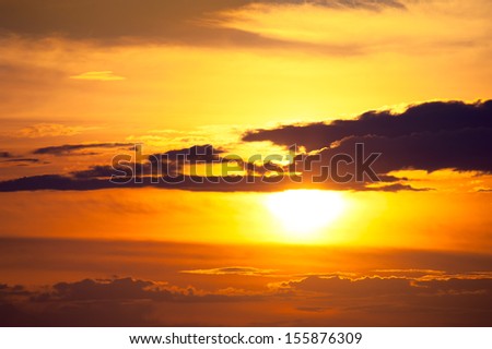 bright sunset photo