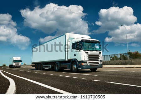 Similar – Image, Stock Photo Commercial vehicle wheel