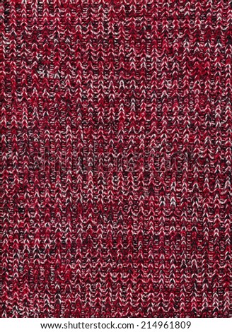 dark red knitted wool as background