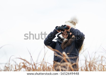 Similar – Image, Stock Photo Bird watching in winter